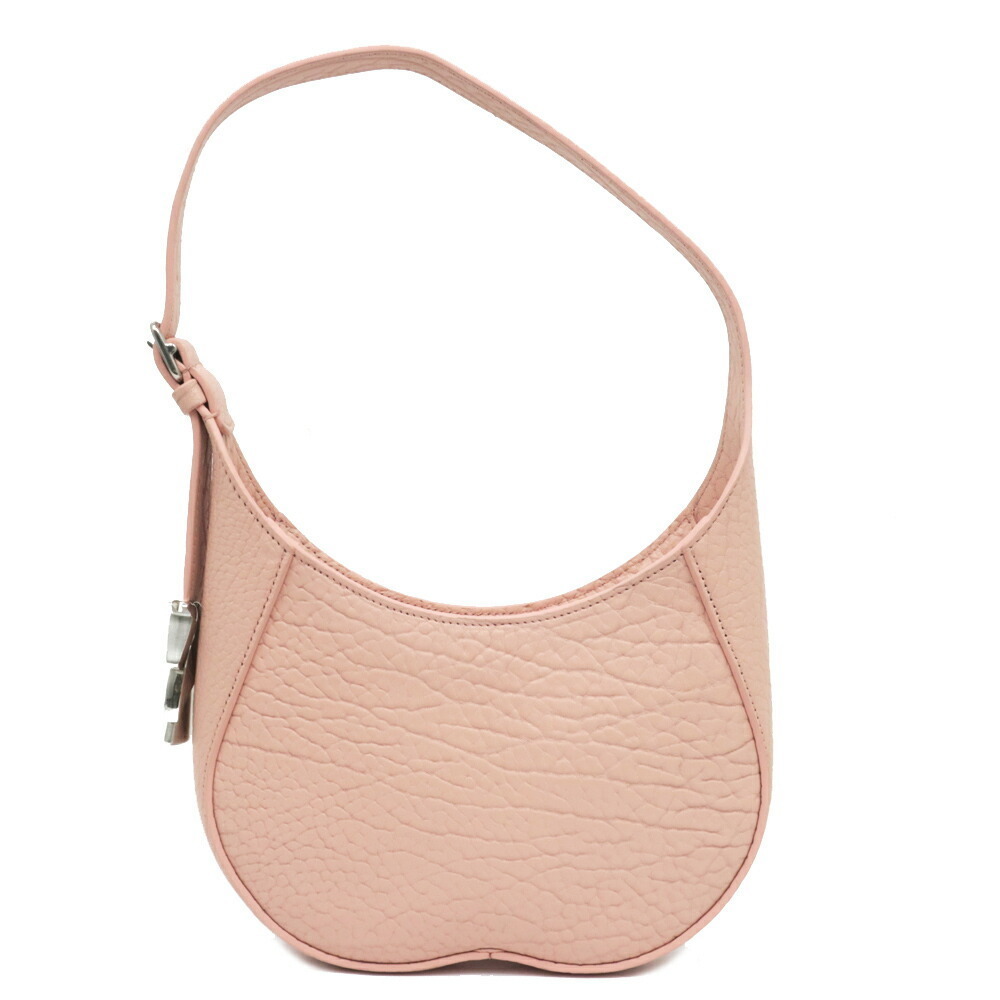 Burberry Chess Baguette Shoulder Bag BLUSH Pink Leather